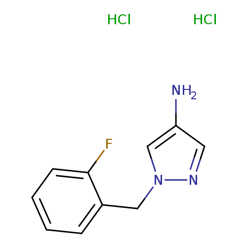 1-[(2-fluorophenyl)methyl]-1H-pyrazol-4-amine dihydrochloride