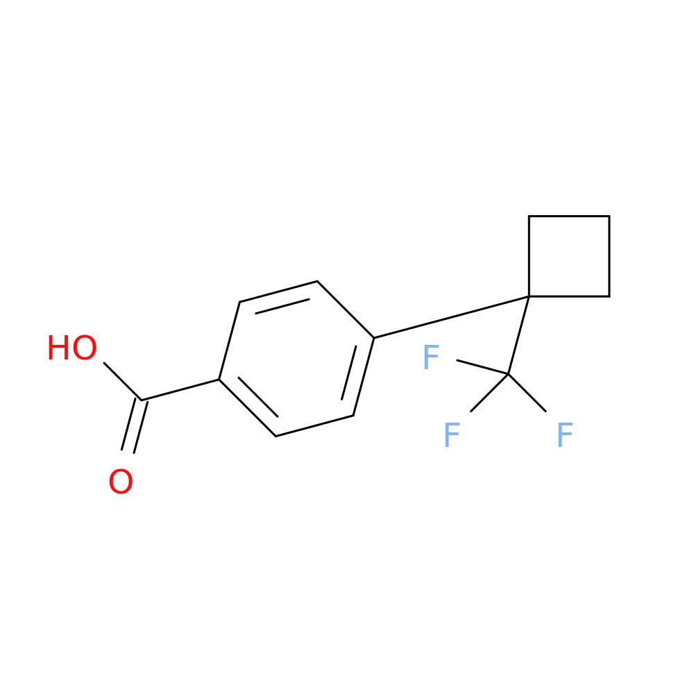 4-[1-(trifluoromethyl)cyclobutyl]benzoic acid