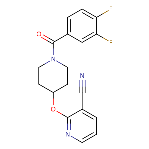 2-{[1-(3,4-difluorobenzoyl)piperidin-4-yl]oxy}pyridine-3-carbonitrile
