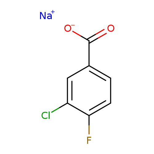 Benzoic acid, 3-chloro-4-fluoro-, sodium salt (1:1)