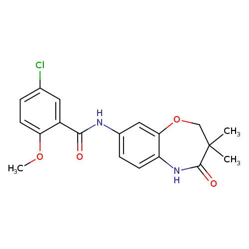 5-chloro-N-(3,3-dimethyl-4-oxo-2,3,4,5-tetrahydro-1,5-benzoxazepin-8-yl)-2-methoxybenzamide