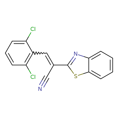 (2E)-2-(1,3-benzothiazol-2-yl)-3-(2,6-dichlorophenyl)prop-2-enenitrile
