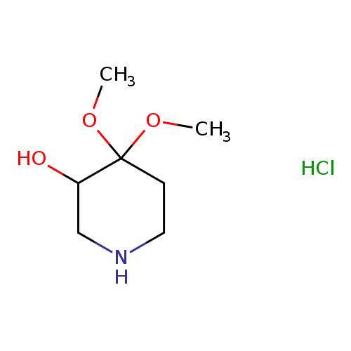 4,4-dimethoxypiperidin-3-ol hydrochloride