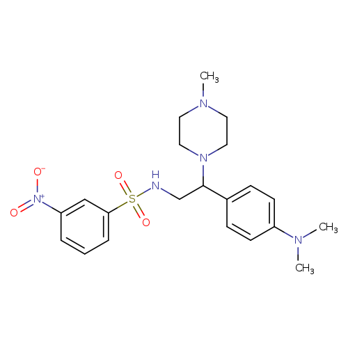 N-{2-[4-(dimethylamino)phenyl]-2-(4-methylpiperazin-1-yl)ethyl}-3-nitrobenzene-1-sulfonamide