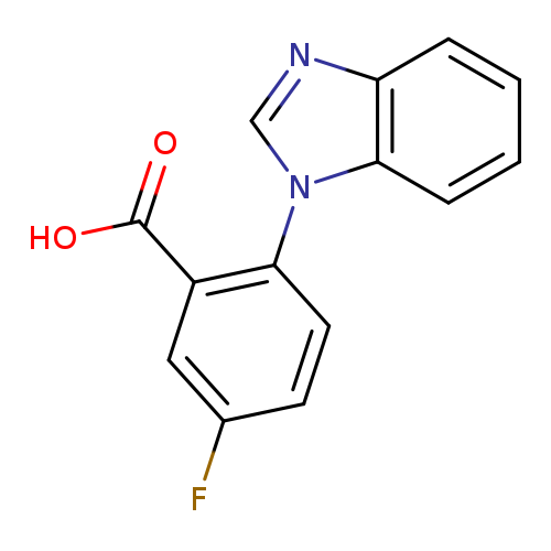 2-(1H-1,3-benzodiazol-1-yl)-5-fluorobenzoic acid