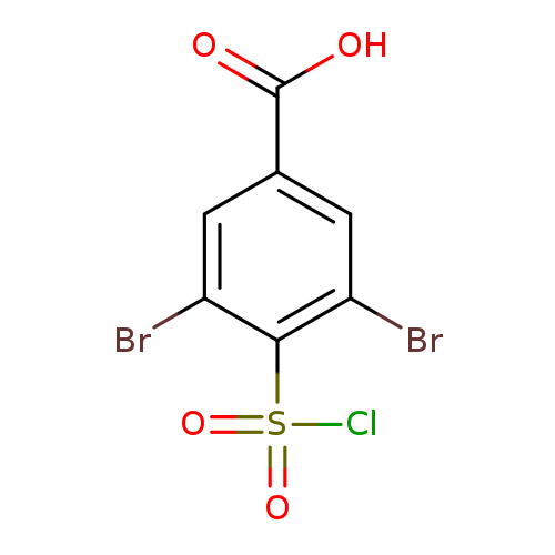3,5-Dibromo-4-(chlorosulfonyl)benzoic acid