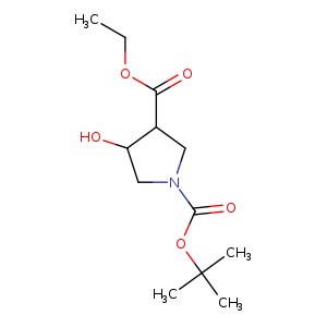 1,3-Pyrrolidinedicarboxylic acid, 4-hydroxy-, 1-(1,1-dimethylethyl) 3-ethyl ester