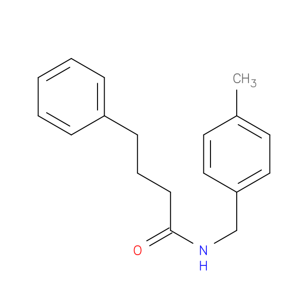 N-(4-methylbenzyl)-4-phenylbutanamide