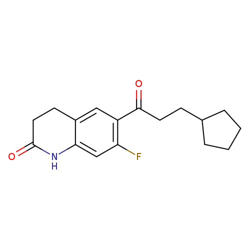 6-(3-cyclopentylpropanoyl)-7-fluoro-1,2,3,4-tetrahydroquinolin-2-one