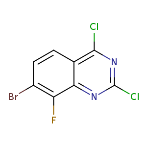 7-Bromo-2,4-dichloro-8-fluoro-quinazoline