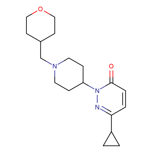 6-cyclopropyl-2-{1-[(oxan-4-yl)methyl]piperidin-4-yl}-2,3-dihydropyridazin-3-one