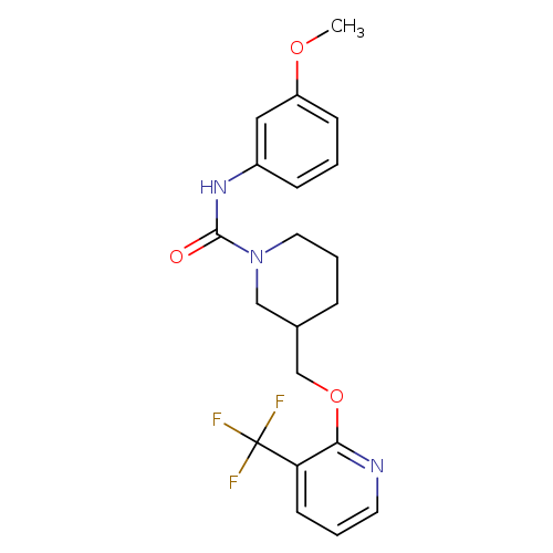 N-(3-methoxyphenyl)-3-({[3-(trifluoromethyl)pyridin-2-yl]oxy}methyl)piperidine-1-carboxamide