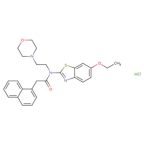 N-(6-ethoxy-1,3-benzothiazol-2-yl)-N-[2-(morpholin-4-yl)ethyl]-2-(naphthalen-1-yl)acetamide hydrochloride