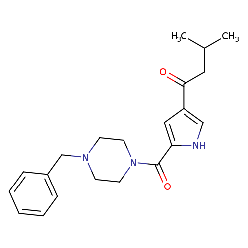 1-[5-(4-benzylpiperazine-1-carbonyl)-1H-pyrrol-3-yl]-3-methylbutan-1-one