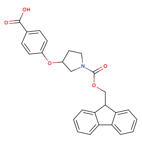 4-[(1-{[(9H-fluoren-9-yl)methoxy]carbonyl}pyrrolidin-3-yl)oxy]benzoic acid
