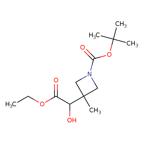 tert-butyl 3-(2-ethoxy-1-hydroxy-2-oxoethyl)-3-methylazetidine-1-carboxylate