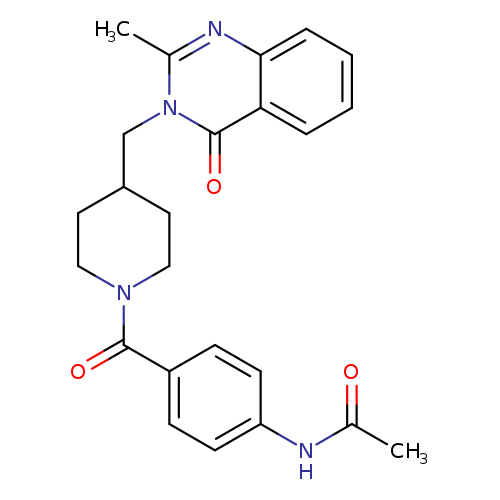 N-(4-{4-[(2-methyl-4-oxo-3,4-dihydroquinazolin-3-yl)methyl]piperidine-1-carbonyl}phenyl)acetamide