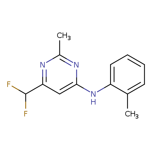 6-(difluoromethyl)-2-methyl-N-(2-methylphenyl)pyrimidin-4-amine