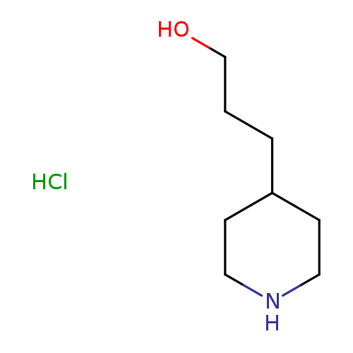 4-Piperidinepropanol, hydrochloride (1:1)