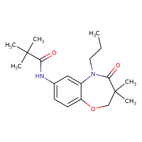 N-(3,3-dimethyl-4-oxo-5-propyl-2,3,4,5-tetrahydro-1,5-benzoxazepin-7-yl)-2,2-dimethylpropanamide