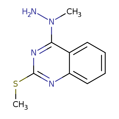 4-(1-methylhydrazin-1-yl)-2-(methylsulfanyl)quinazoline