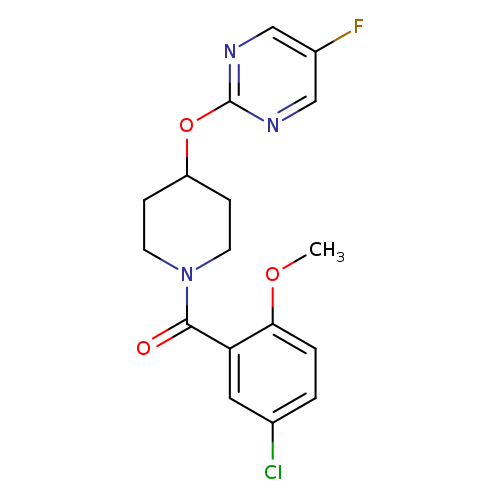 2-{[1-(5-chloro-2-methoxybenzoyl)piperidin-4-yl]oxy}-5-fluoropyrimidine