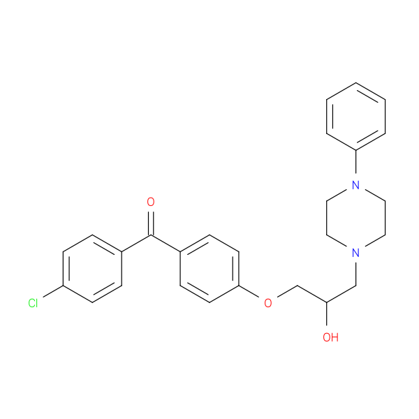 1-[4-(4-chlorobenzoyl)phenoxy]-3-(4-phenylpiperazin-1-yl)propan-2-ol