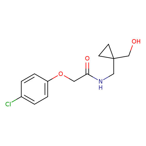 2-(4-chlorophenoxy)-N-{[1-(hydroxymethyl)cyclopropyl]methyl}acetamide