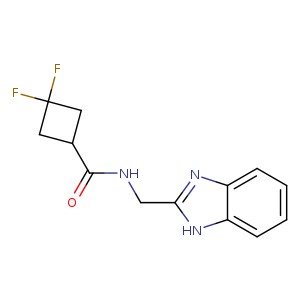 N-[(1H-1,3-benzodiazol-2-yl)methyl]-3,3-difluorocyclobutane-1-carboxamide