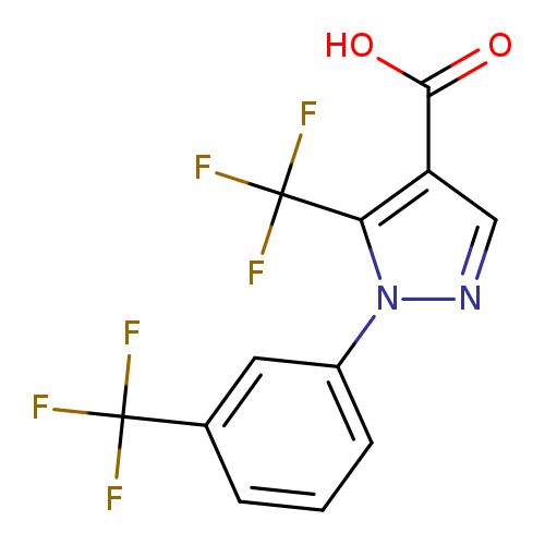 5-(trifluoromethyl)-1-[3-(trifluoromethyl)phenyl]-1H-pyrazole-4-carboxylic acid