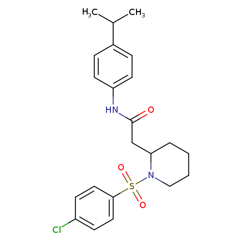 2-[1-(4-chlorobenzenesulfonyl)piperidin-2-yl]-N-[4-(propan-2-yl)phenyl]acetamide