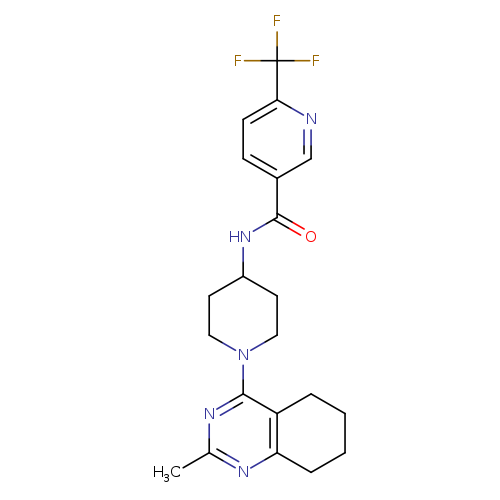 N-[1-(2-methyl-5,6,7,8-tetrahydroquinazolin-4-yl)piperidin-4-yl]-6-(trifluoromethyl)pyridine-3-carboxamide