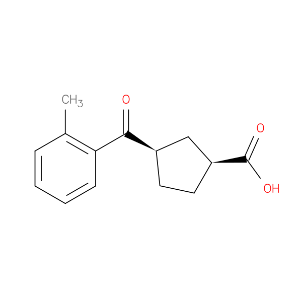 cis-3-(2-Methylbenzoyl)cyclopentane-1-carboxylic acid
