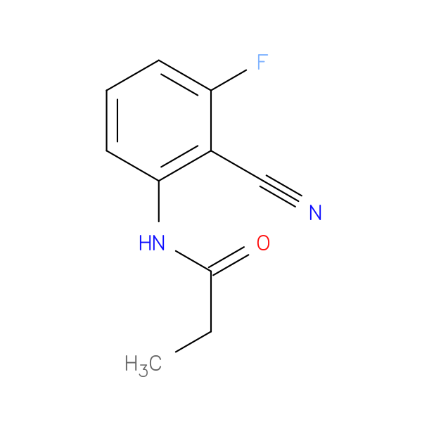N-(2-cyano-3-fluorophenyl)propanamide
