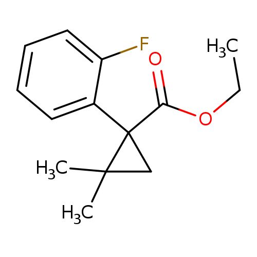 ethyl 1-(2-fluorophenyl)-2,2-dimethylcyclopropane-1-carboxylate