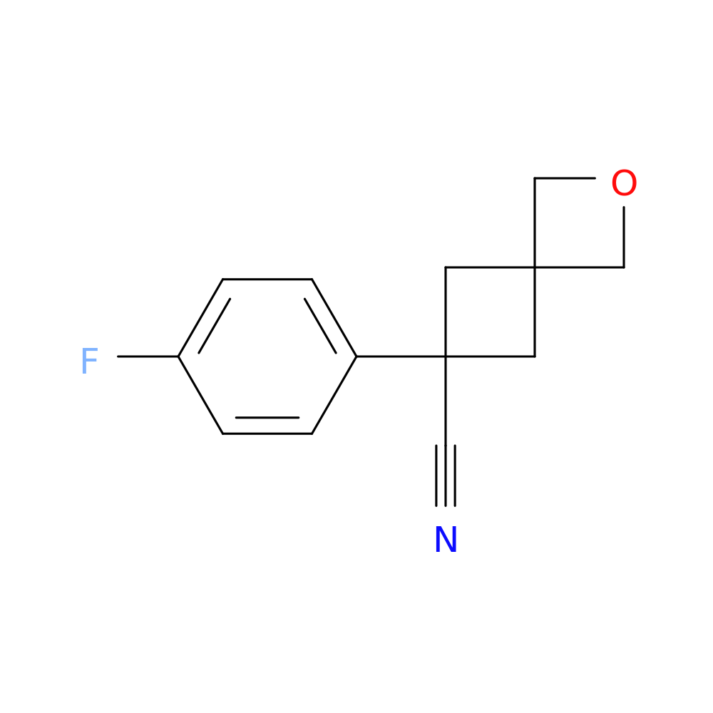 6-(4-fluorophenyl)-2-oxaspiro[3.3]heptane-6-carbonitrile