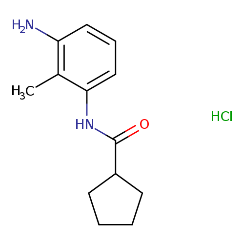 N-(3-amino-2-methylphenyl)cyclopentanecarboxamide hydrochloride