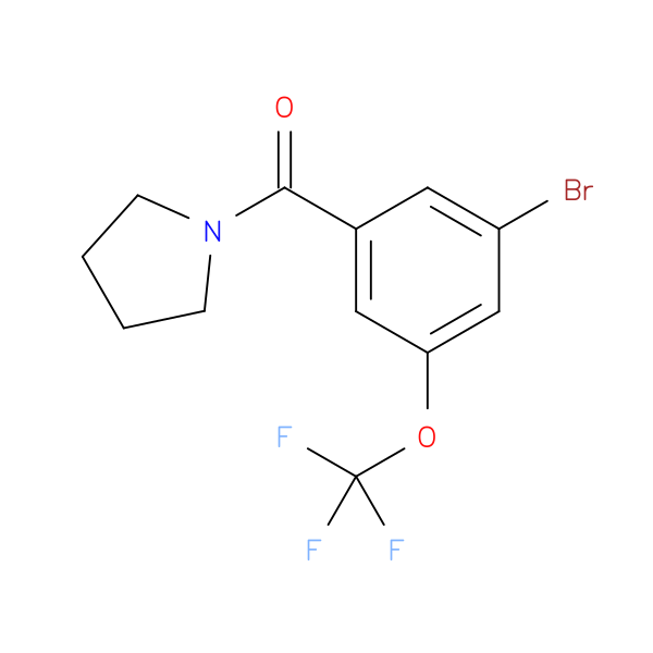 (3-Bromo-5-(trifluoromethoxy)phenyl)(pyrrolidin-1-yl)methanone