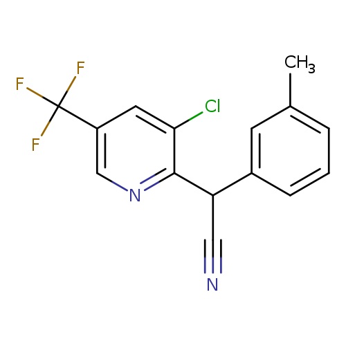 2-[3-chloro-5-(trifluoromethyl)pyridin-2-yl]-2-(3-methylphenyl)acetonitrile