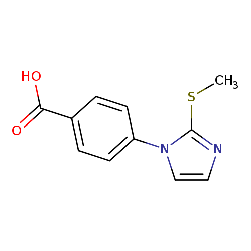 4-[2-(methylsulfanyl)-1H-imidazol-1-yl]benzoic acid