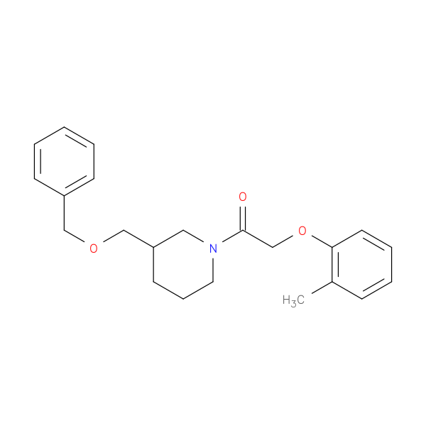 1-{3-[(benzyloxy)methyl]piperidin-1-yl}-2-(2-methylphenoxy)ethan-1-one