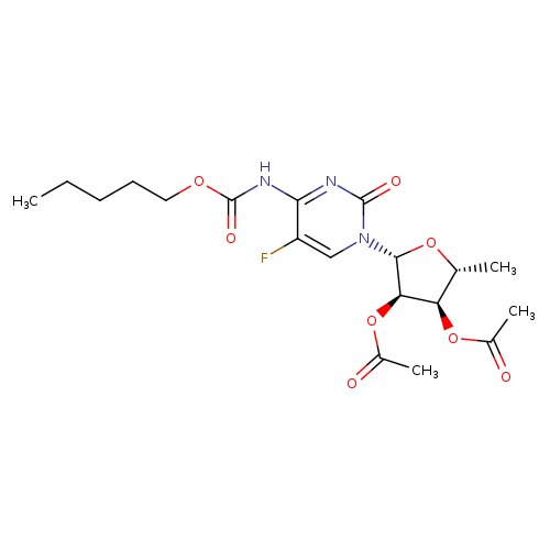 5'-Deoxy-5-fluoro-N-[(pentyloxy)carbonyl]cytidine 2',3'-diacetate