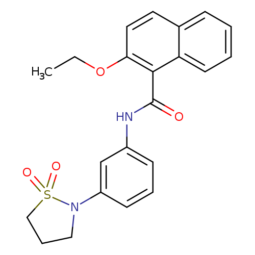 N-[3-(1,1-dioxo-1lambda6,2-thiazolidin-2-yl)phenyl]-2-ethoxynaphthalene-1-carboxamide