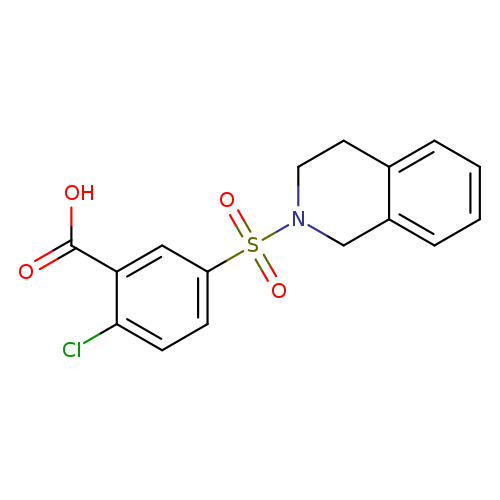 2-chloro-5-(1,2,3,4-tetrahydroisoquinoline-2-sulfonyl)benzoic acid
