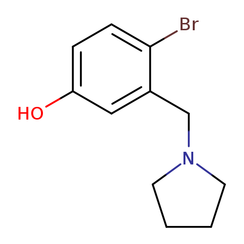 4-bromo-3-[(pyrrolidin-1-yl)methyl]phenol