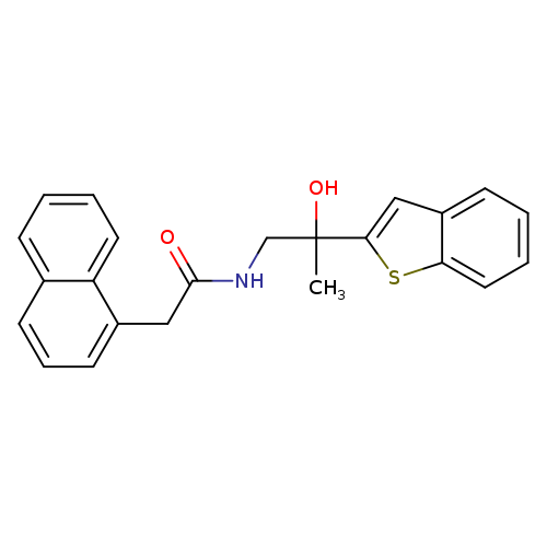 N-[2-(1-benzothiophen-2-yl)-2-hydroxypropyl]-2-(naphthalen-1-yl)acetamide