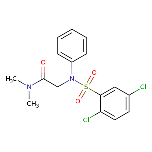 N,N-dimethyl-2-(N-phenyl2,5-dichlorobenzenesulfonamido)acetamide