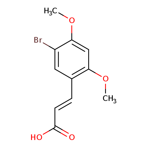 (E)-3-(5-Bromo-2,4-dimethoxyphenyl)acrylic acid