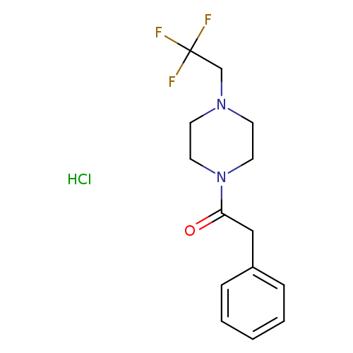 2-phenyl-1-[4-(2,2,2-trifluoroethyl)piperazin-1-yl]ethan-1-one hydrochloride
