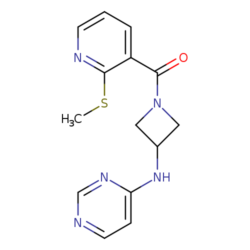 N-{1-[2-(methylsulfanyl)pyridine-3-carbonyl]azetidin-3-yl}pyrimidin-4-amine